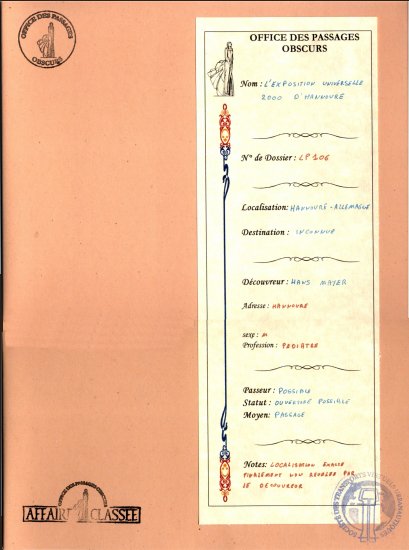 The International Exhibit 2000 of Hannover - Folder